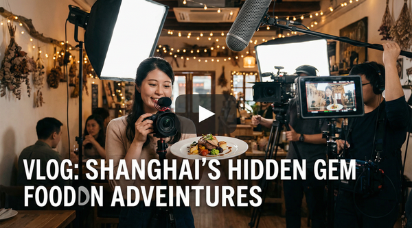 落地窗前精选美食视频